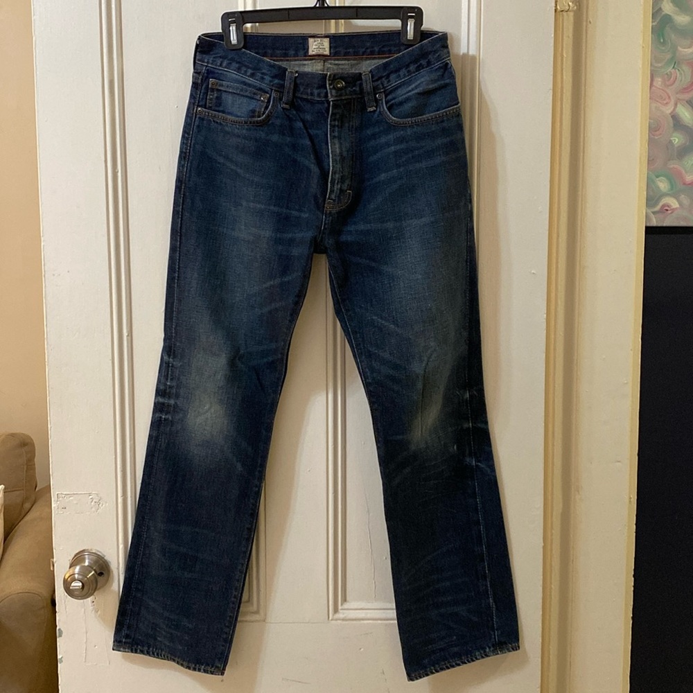 Men’s J.Crew Vintage Slim Dark Wash Denim Jeans 30W & 30L EUC